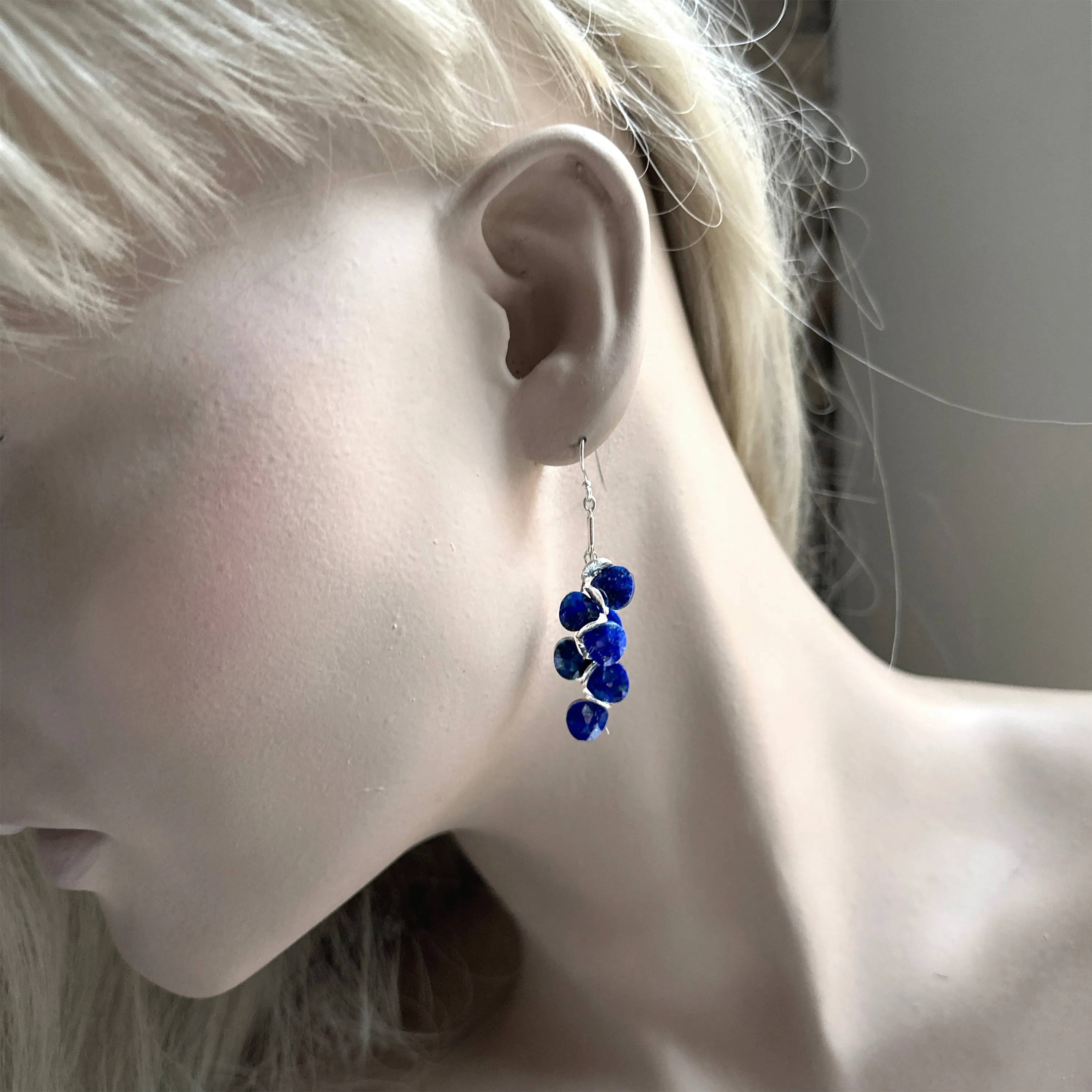 Lapis Sterling Signature Earrings