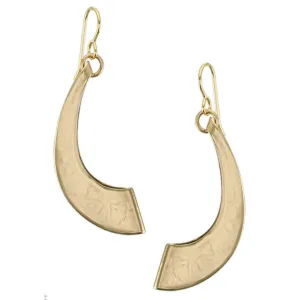 Large 3D Swoop Wire Earrings