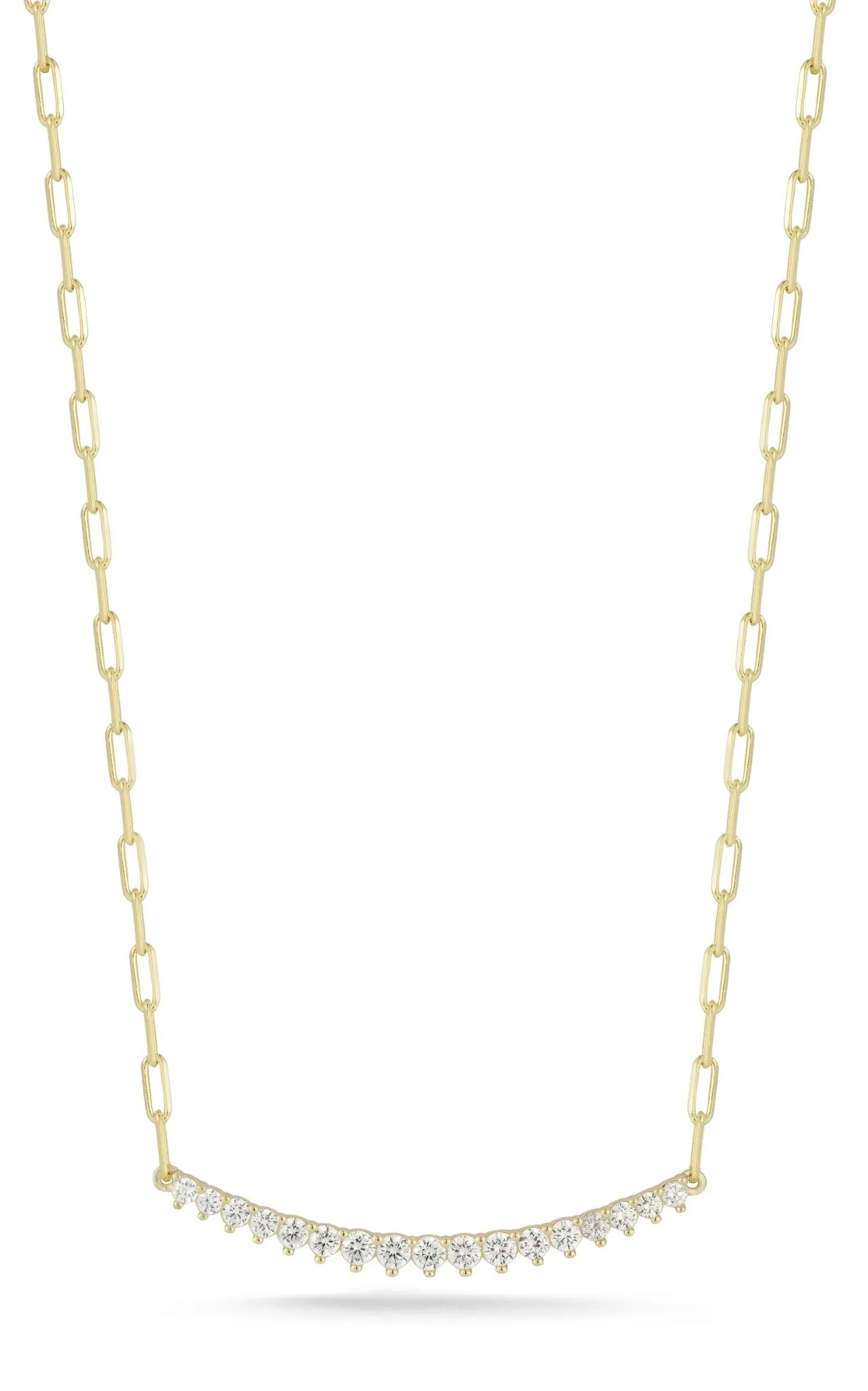 Large Curved Bar Necklace