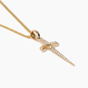 Large Diamond Dagger Pendant