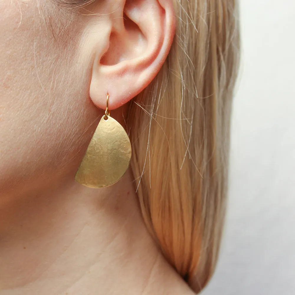 Large Half Moon Wire Earrings