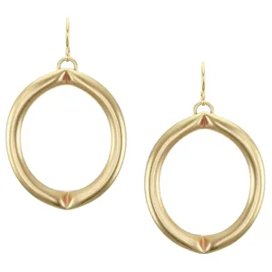 Large Tube Hoop Wire Earrings