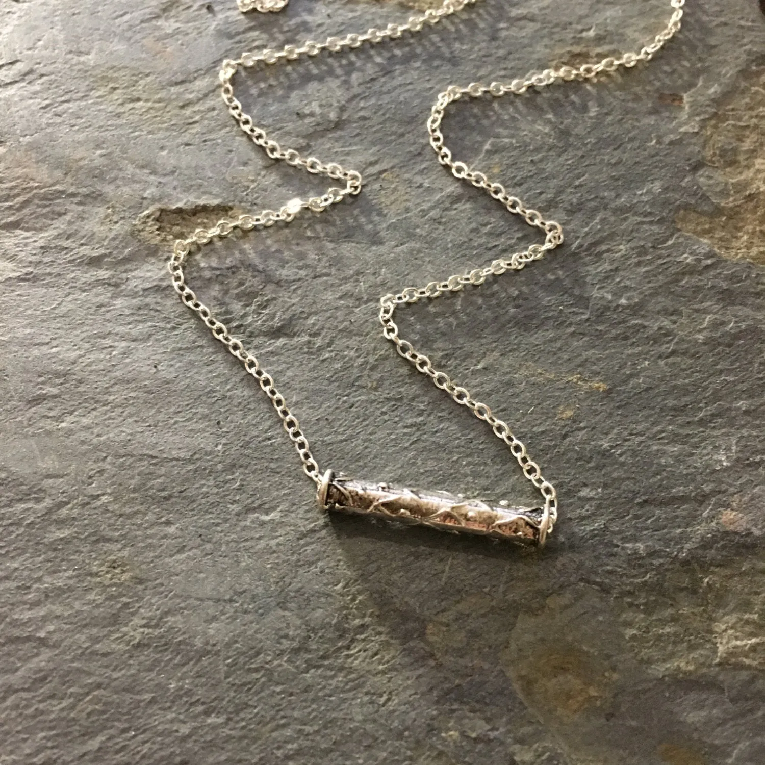 Layering Tube Minimalist Necklace - Tunnel.