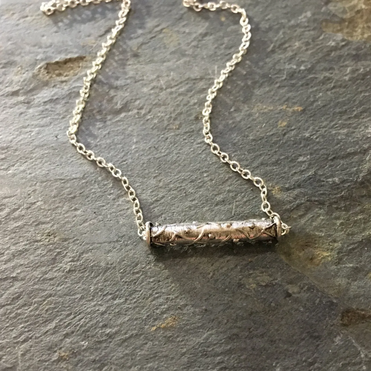 Layering Tube Minimalist Necklace - Tunnel.