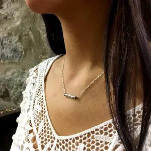 Layering Tube Minimalist Necklace - Tunnel.