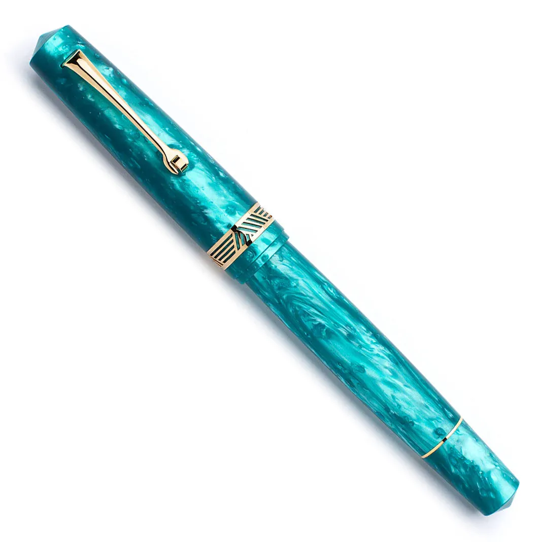 Leonardo Officina Italiana Momento Magico Fountain Pen - Emerald Gold
