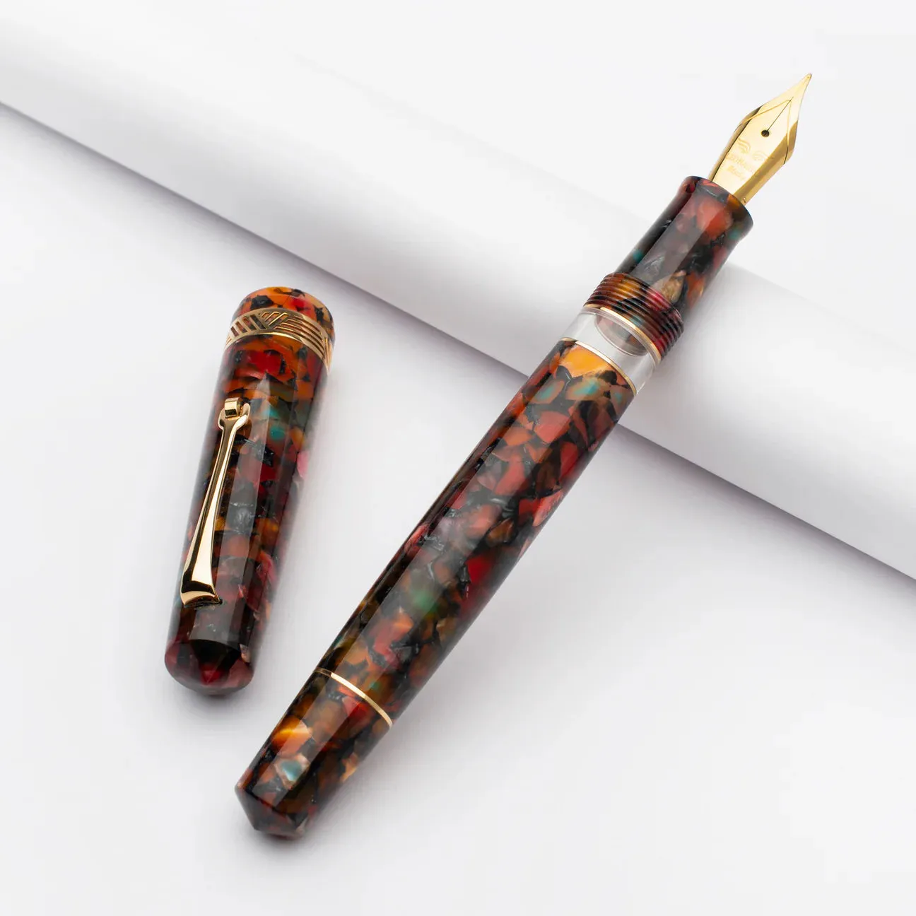 Leonardo Officina Italiana Momento Magico Fountain Pen - Millefiori Gold