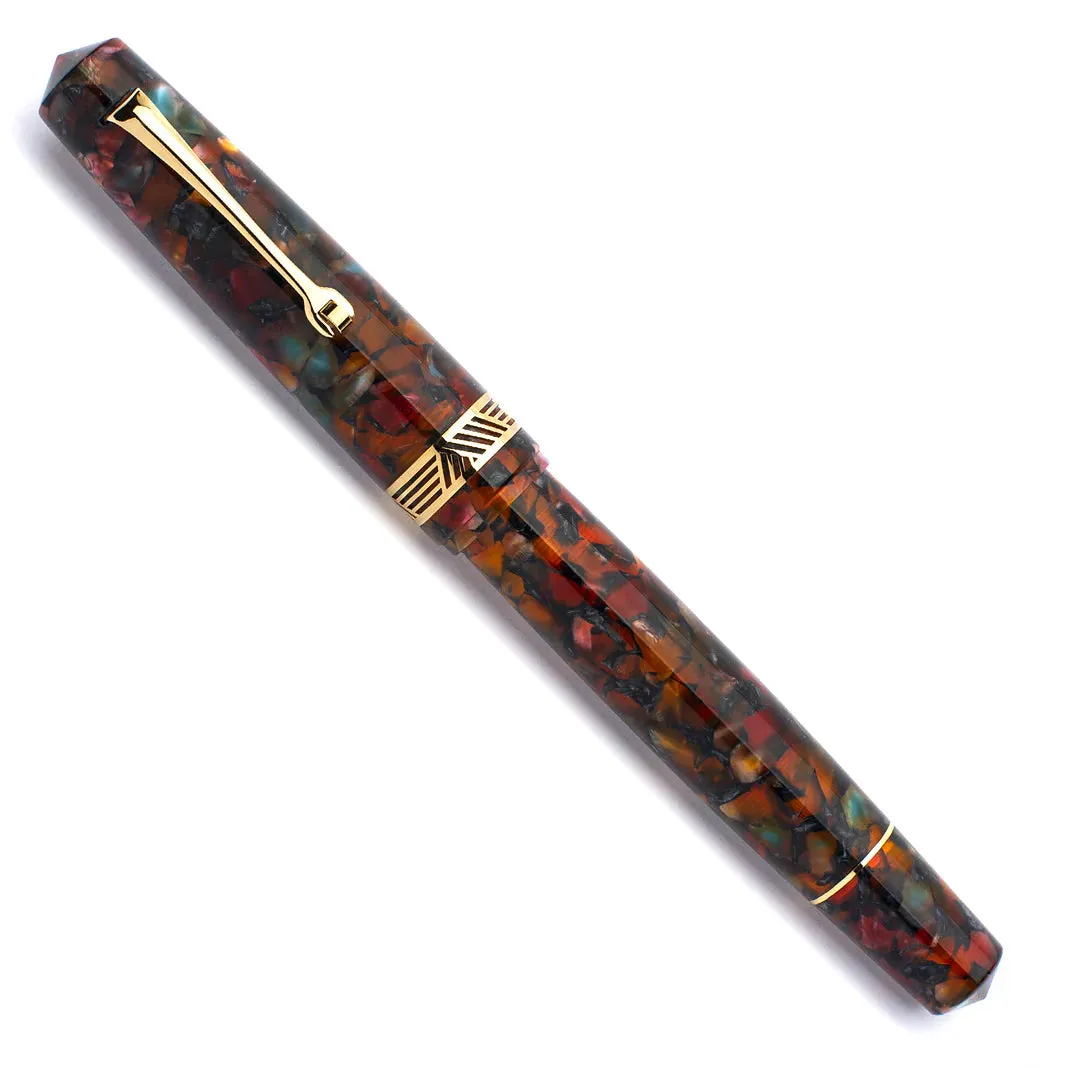Leonardo Officina Italiana Momento Magico Fountain Pen - Millefiori Gold