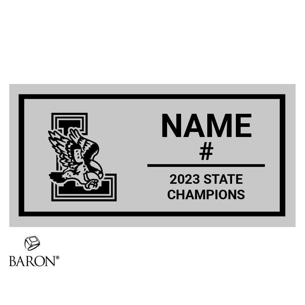 Leonardtown High School Soccer 2023 Championship Black Standard Window Ring Box