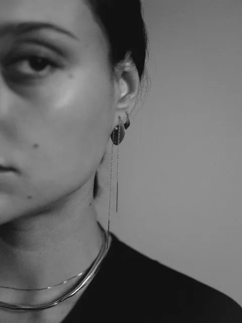 Leonore small disc hoops