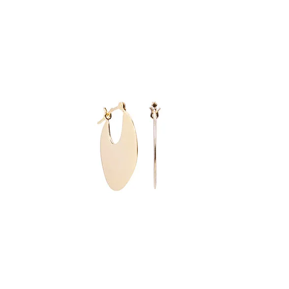 Leonore small disc hoops