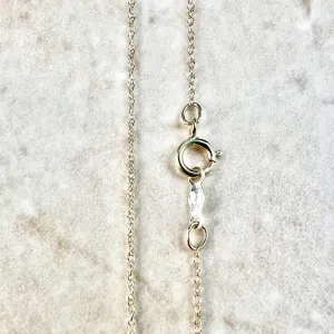 Lightweight 10 Karat Yellow Gold Rope Chain Necklace 18 Inches