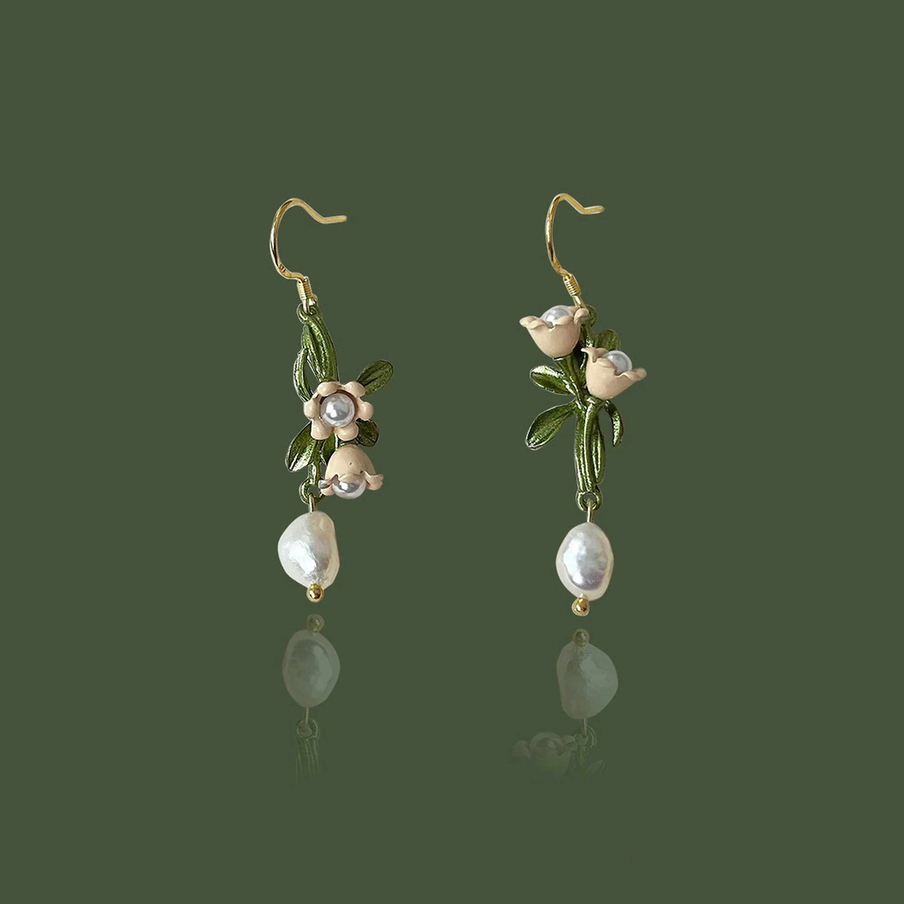 Lily of the Valley Flower Cluster Earrings