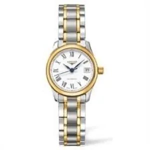 Longines Master Automatic White Dial Ladies Watch L2.128.5.11.7