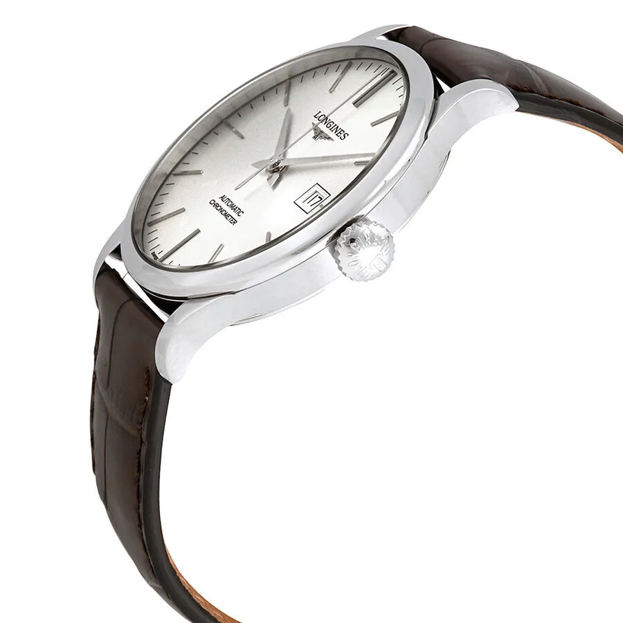 Longines Record Automatic Sunray Silver Dial Men's Watch L28214722 L2.821.4.72.2