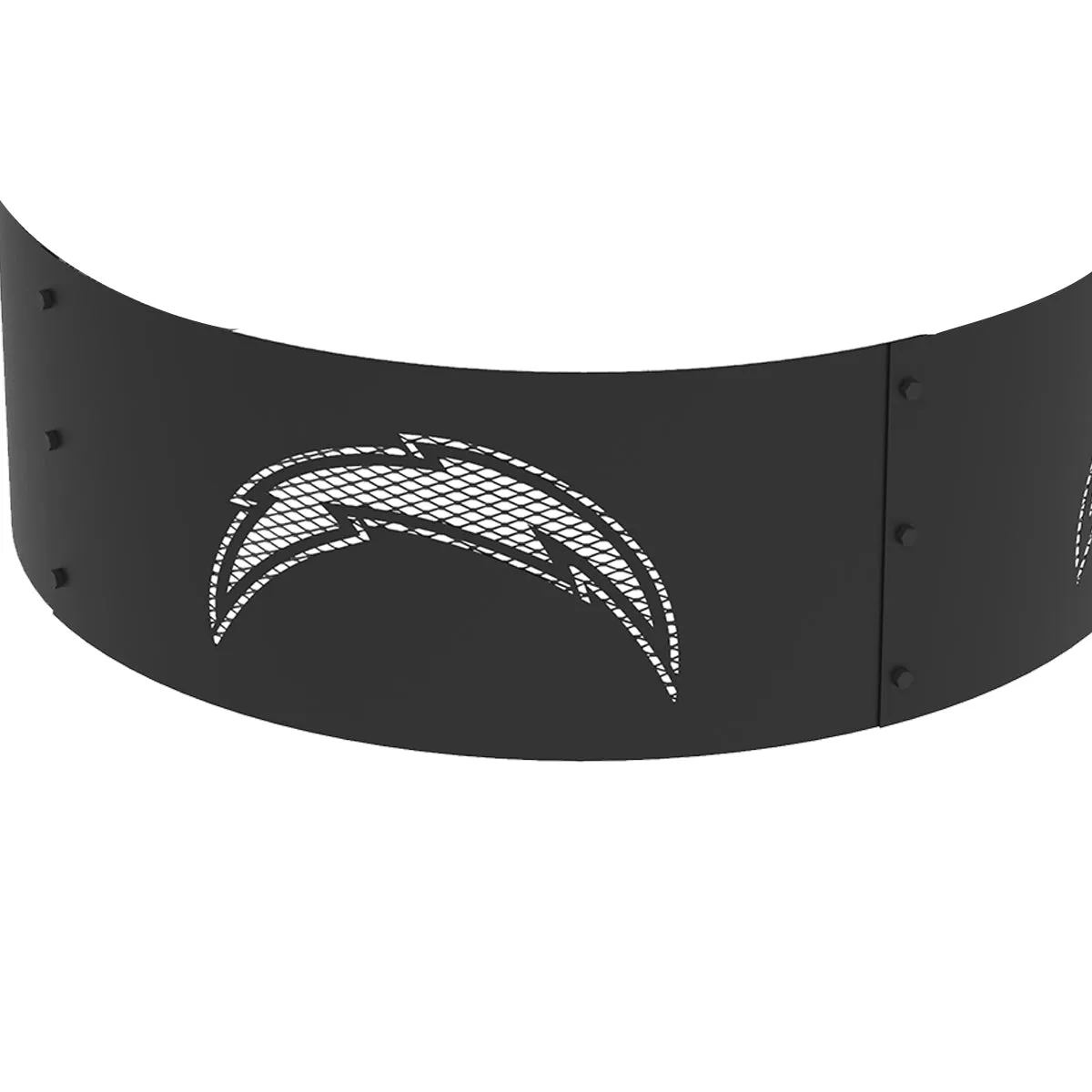 Los Angeles Chargers 36 in. Round x 12 in. High Decorative Steel Fire Ring