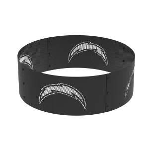 Los Angeles Chargers 36 in. Round x 12 in. High Decorative Steel Fire Ring