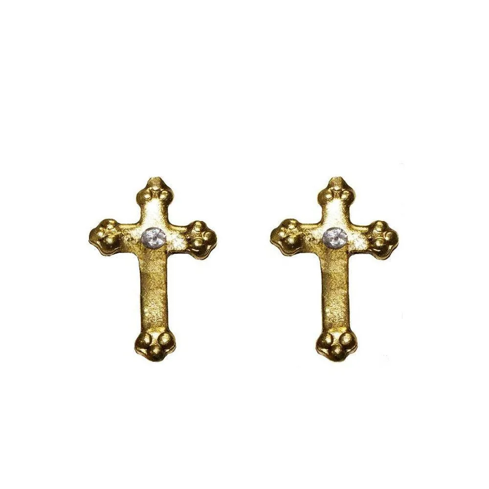 Lovers Cross Post Earrings