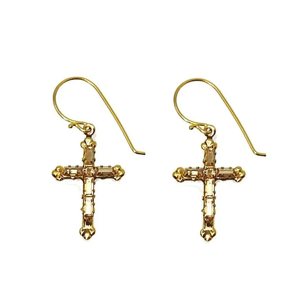 Madonna Cross Earrings