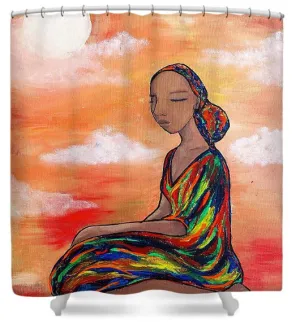 Mahogany Shower Curtain