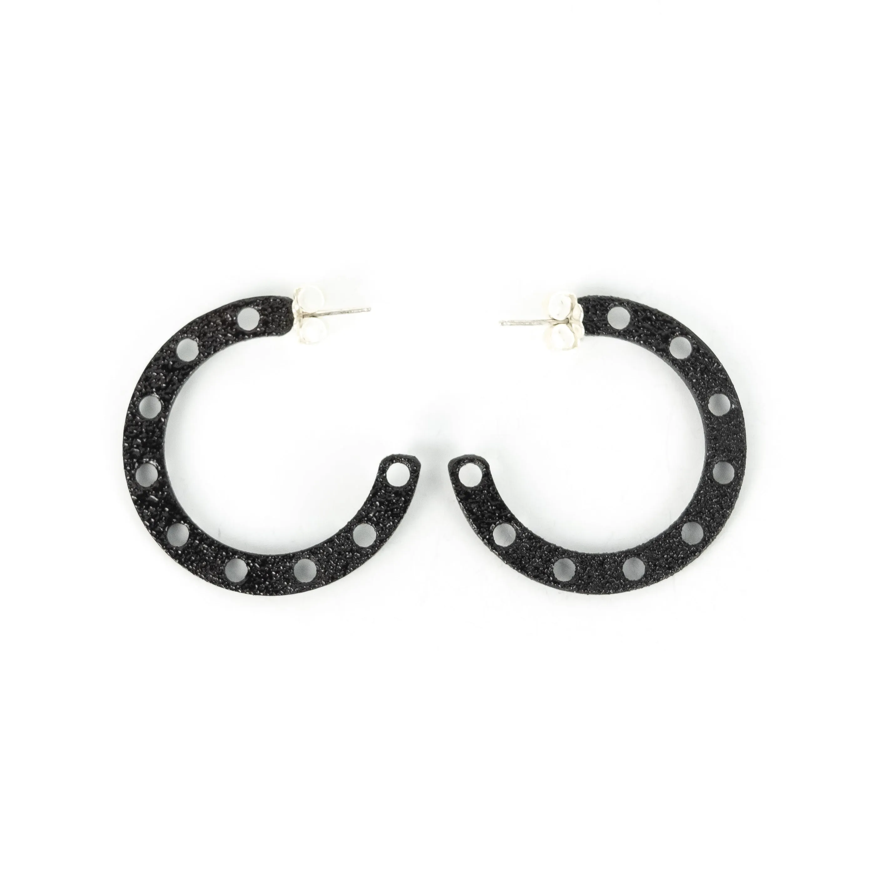 Maia Leppo Steel Hoop Earrings