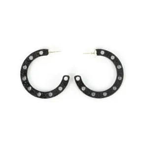 Maia Leppo Steel Hoop Earrings