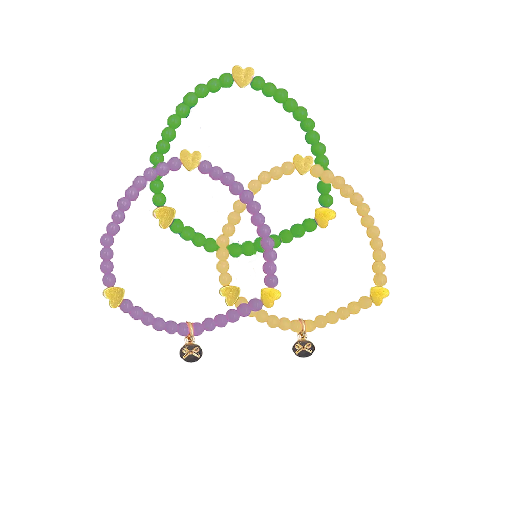Mardi Gras Bracelet Set