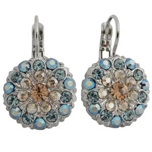 Mariana "Moon Drops" Rhodium Plated Guardian Angel Crystal Earrings, 1029 216-3ro