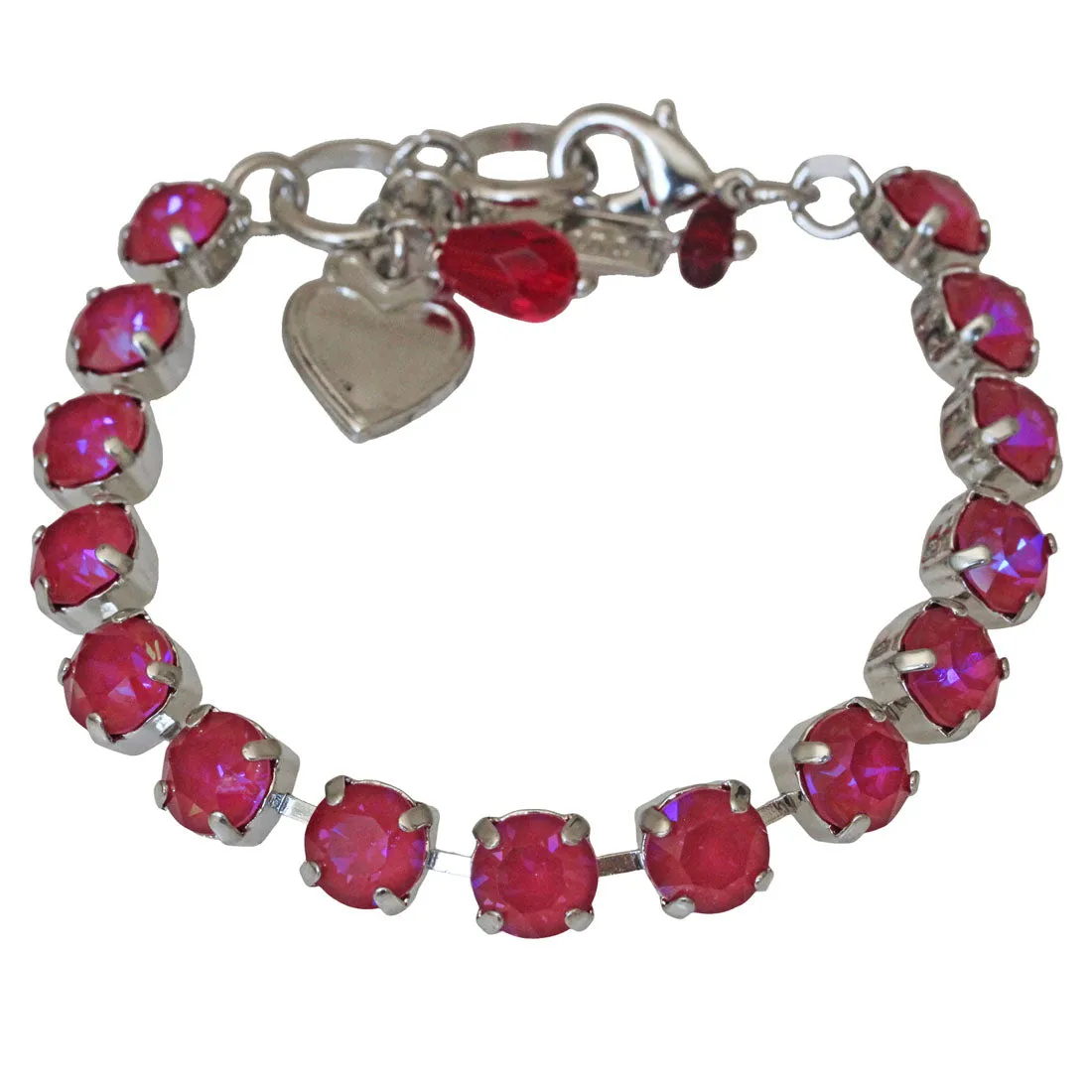 Mariana "Sun-Kissed Blush" Rhodium Plated Must-Have Everyday Crystal Tennis Bracelet, 4252 168168ro