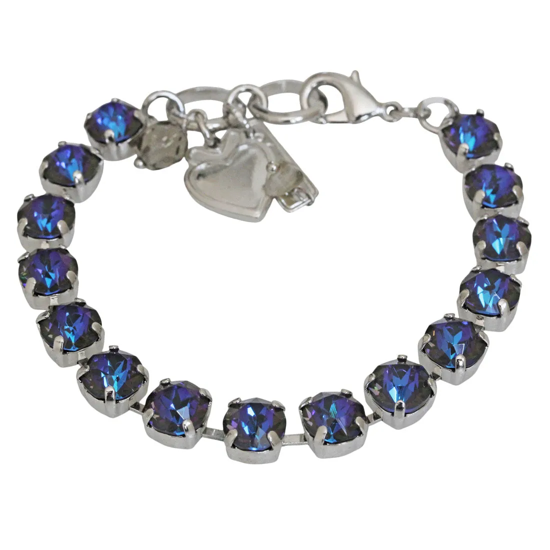 Mariana "Sun-Kissed Midnight" Rhodium Plated Must-Have Everyday Crystal Tennis Bracelet, 4252 137137ro