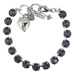 Mariana "Sun-Kissed Midnight" Rhodium Plated Must-Have Everyday Crystal Tennis Bracelet, 4252 137137ro