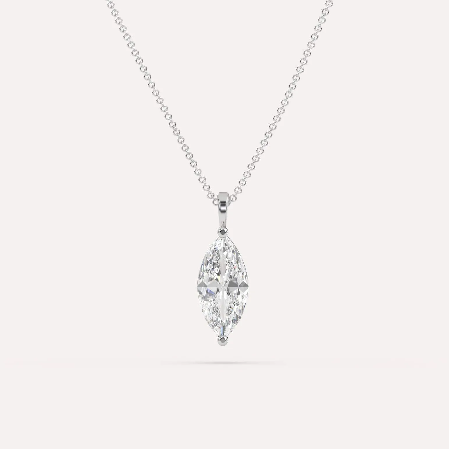 Marquise Pendant Diamond Necklace Setting