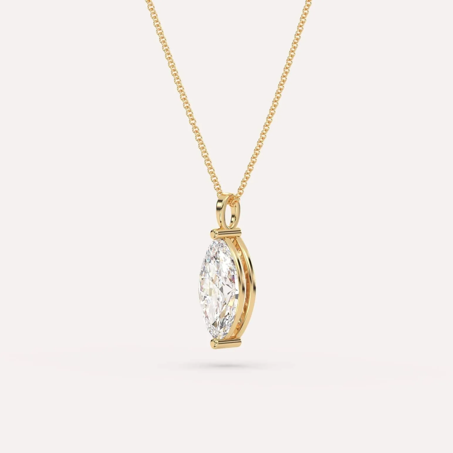 Marquise Pendant Diamond Necklace Setting