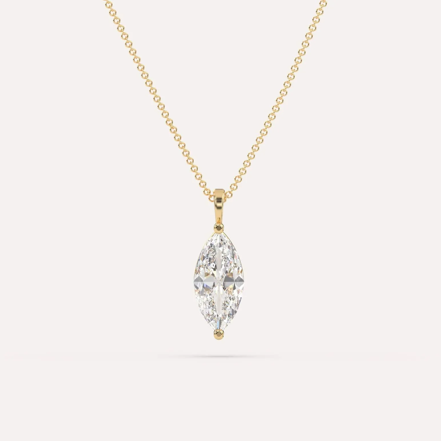 Marquise Pendant Diamond Necklace Setting