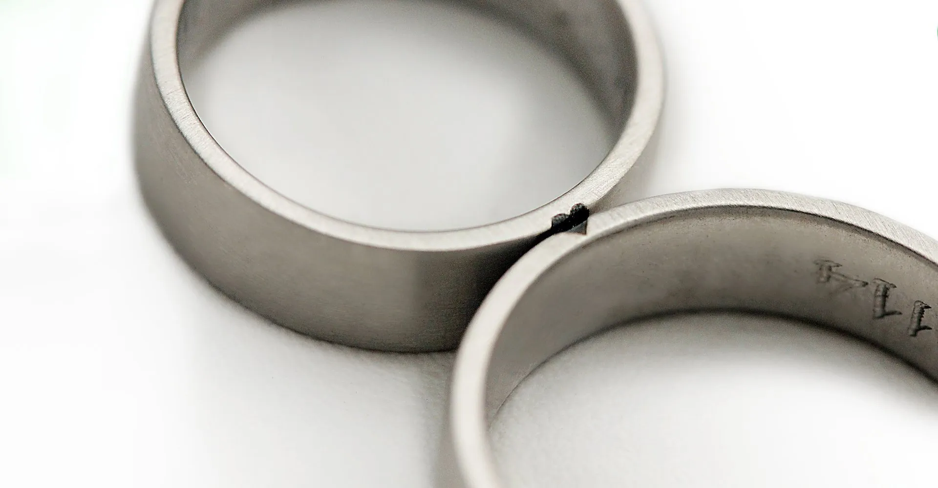 Matching promise rings for her and her