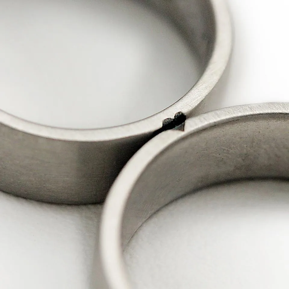Matching promise rings for her and her