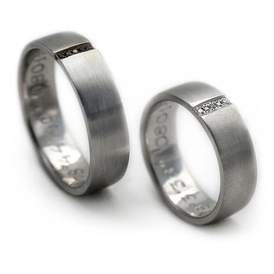 Matching promise rings for her and her