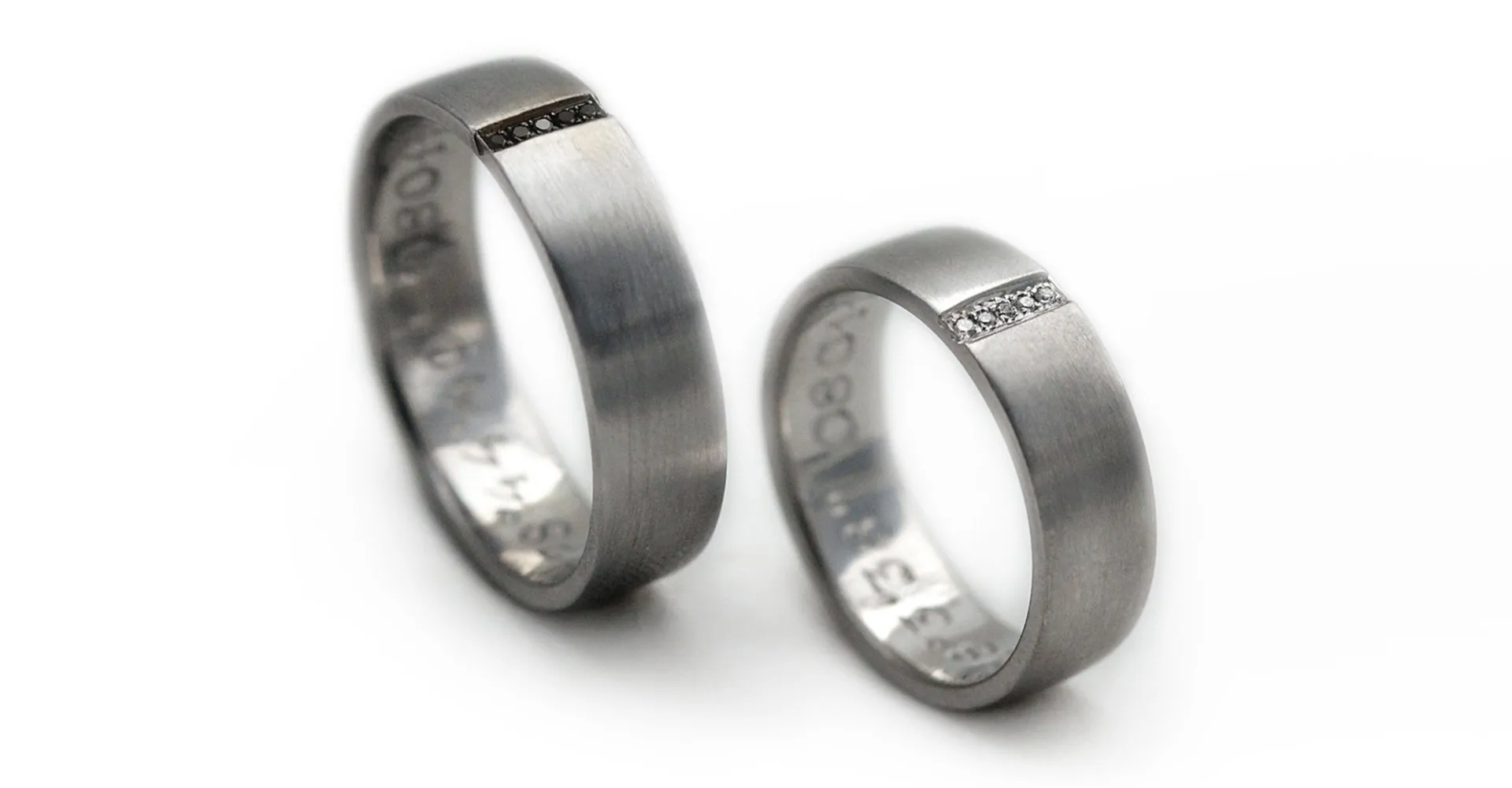 Matching promise rings for her and her