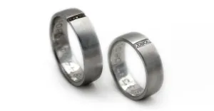 Matching promise rings for her and her