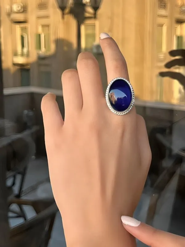 Mawada Simple Agate Ring