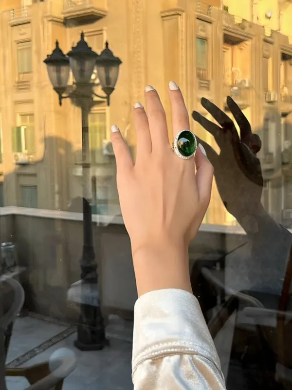 Mawada Simple Agate Ring
