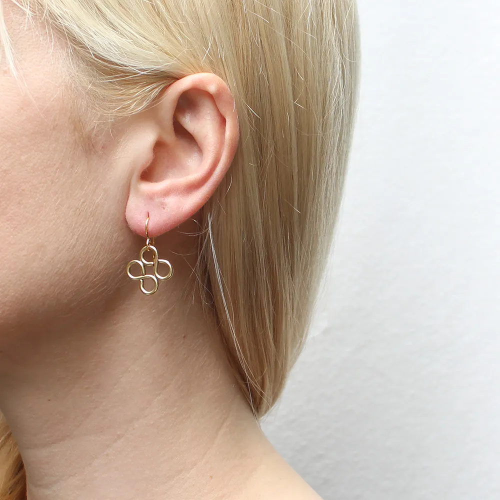 Medium Double Infinity Wire Earrings