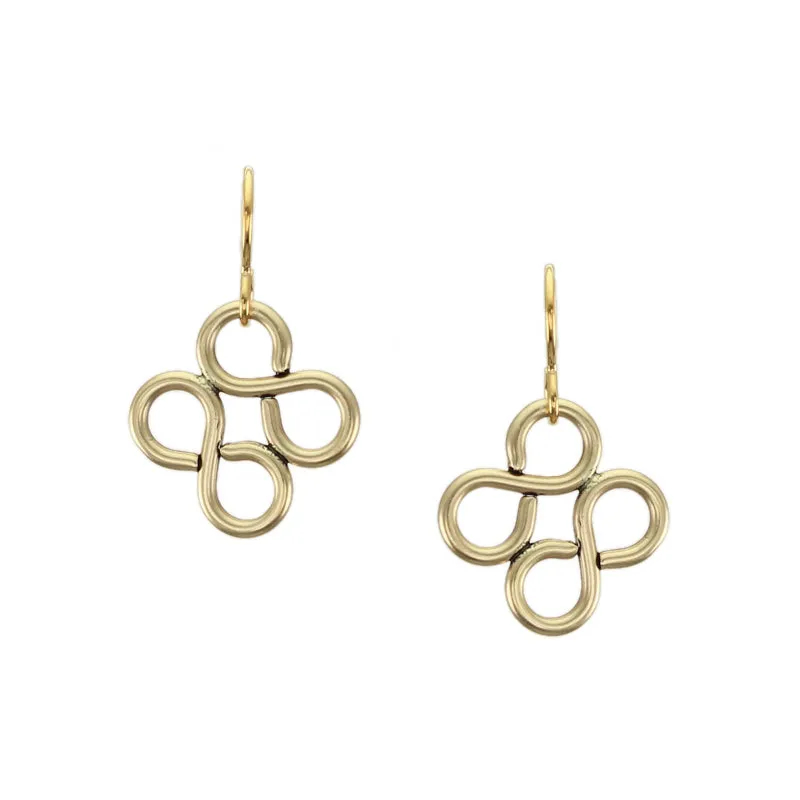 Medium Double Infinity Wire Earrings