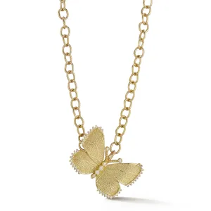 Medium Gold Butterfly Necklace