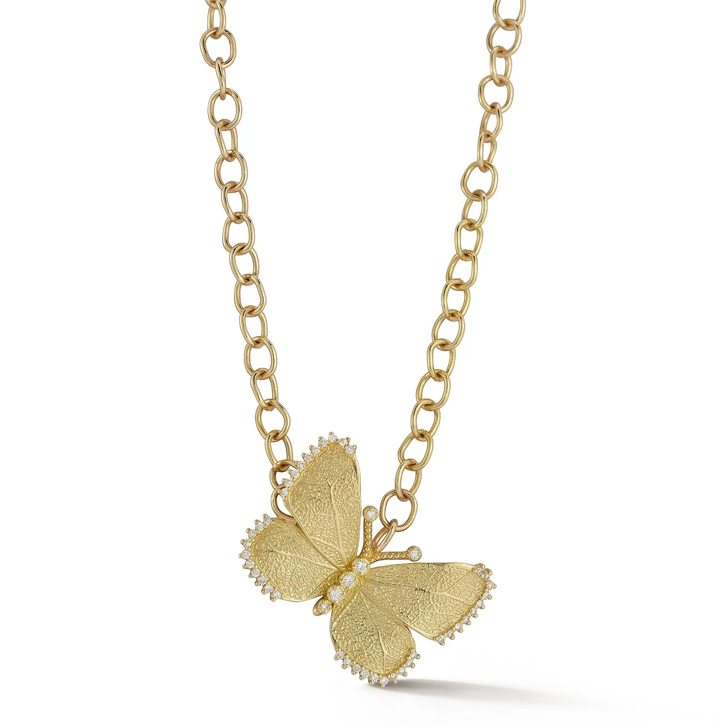 Medium Gold Butterfly Necklace