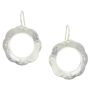 Medium Petal Ring Wire Earrings