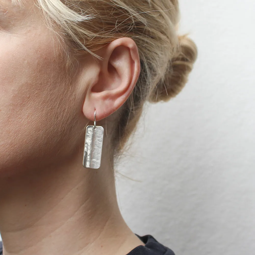 Medium Rounded Rectangle Wire Earrings