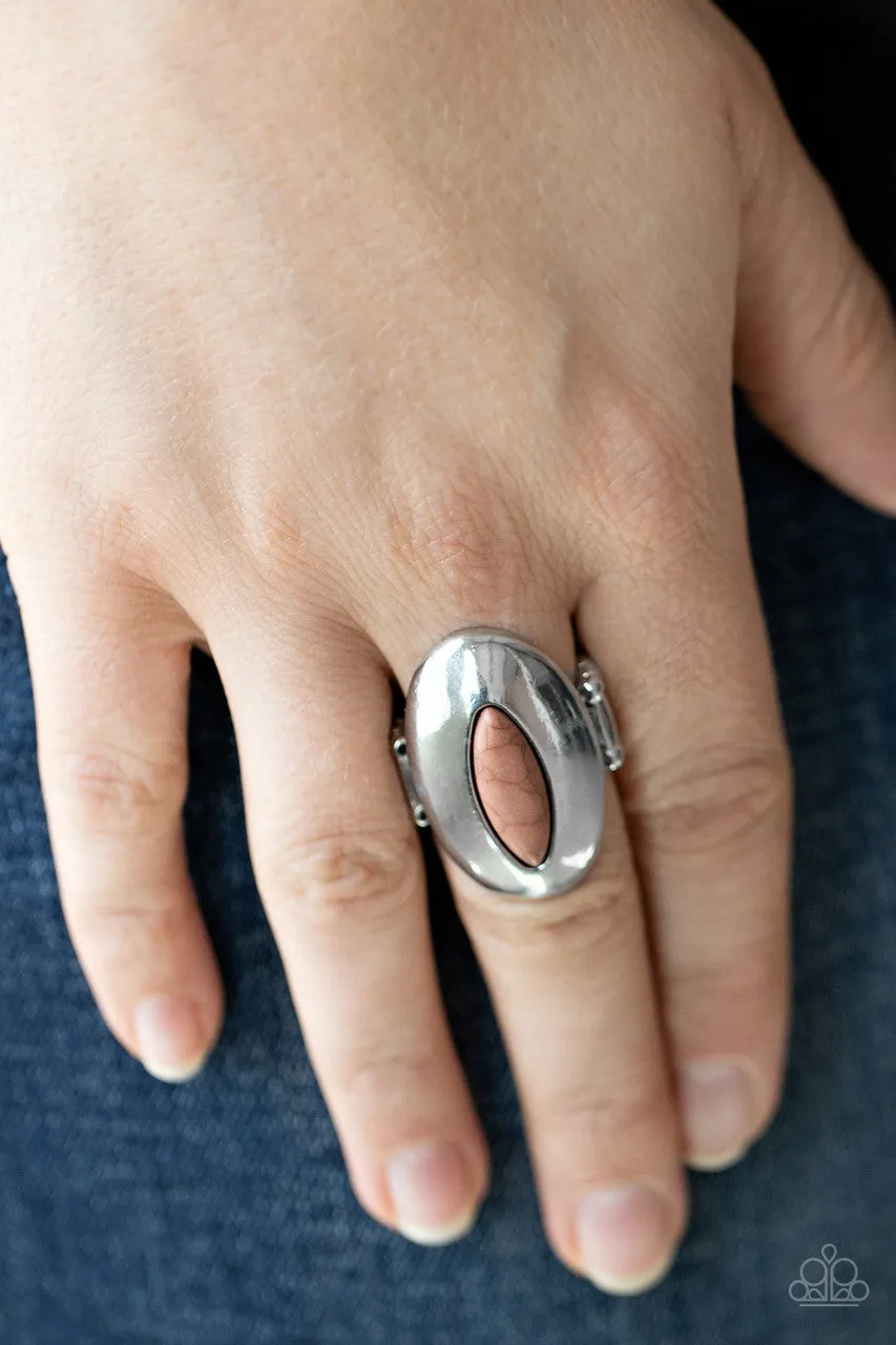 Mesmerizing BLAZE Brown Paparazzi Ring