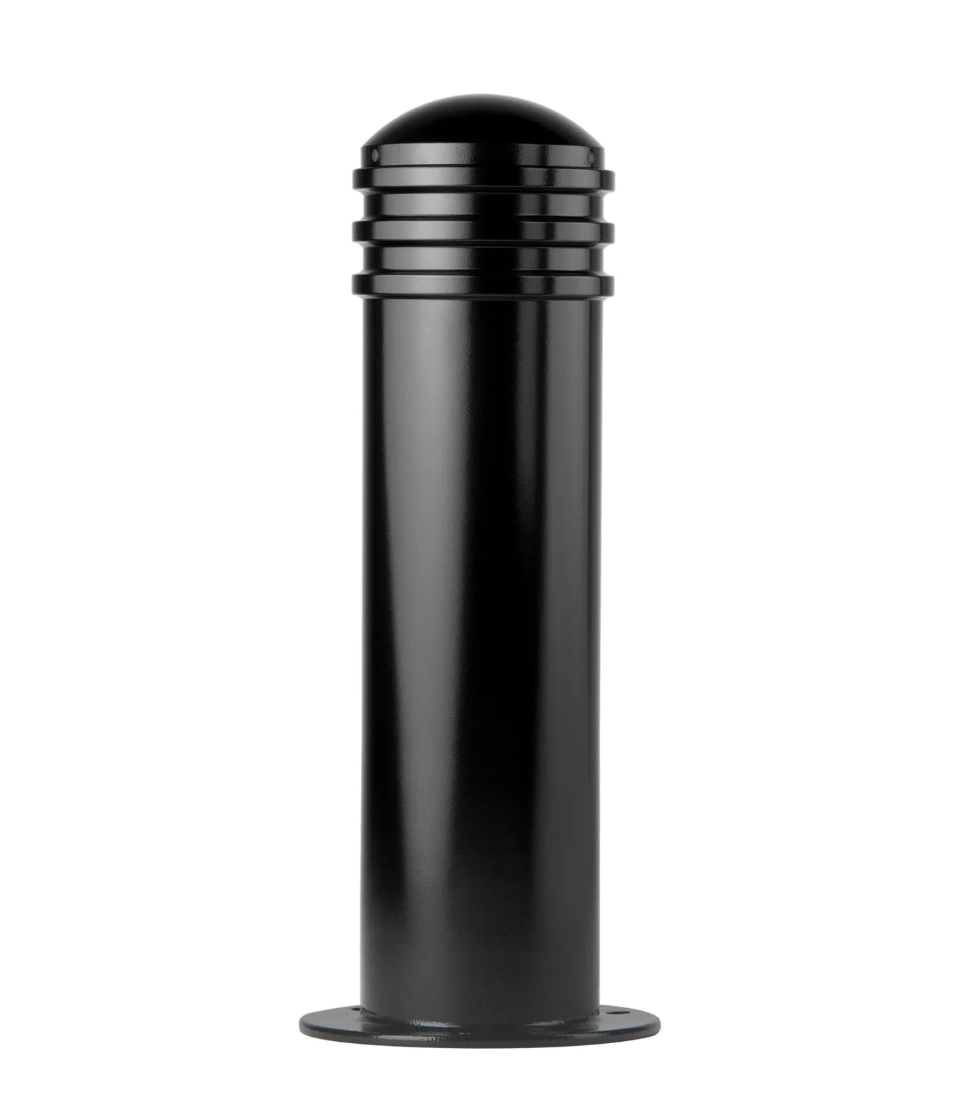 Metal Rings Decorative Bollard Simple Design - Powder Coted - Model BOLL2545