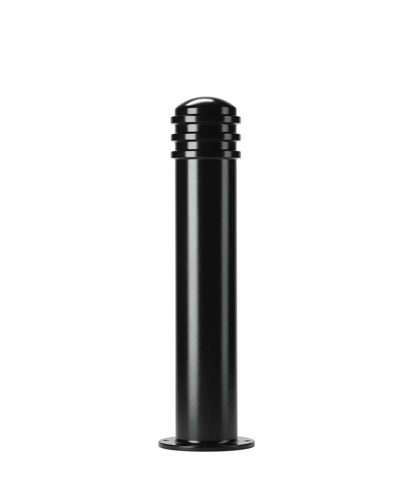 Metal Rings Decorative Bollard Simple Design - Powder Coted - Model BOLL2545